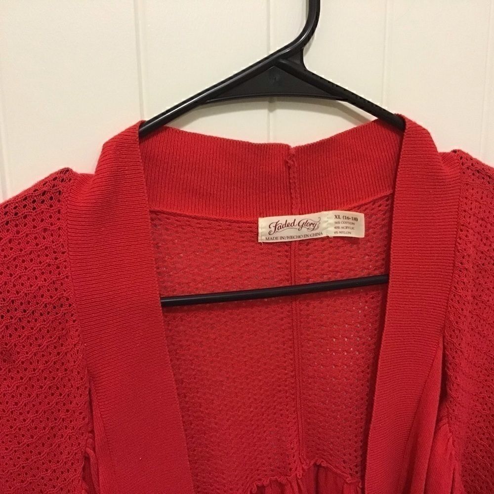 Women’s Short Sleeve Knitted Top sz XLarge - Picture 2 of 6